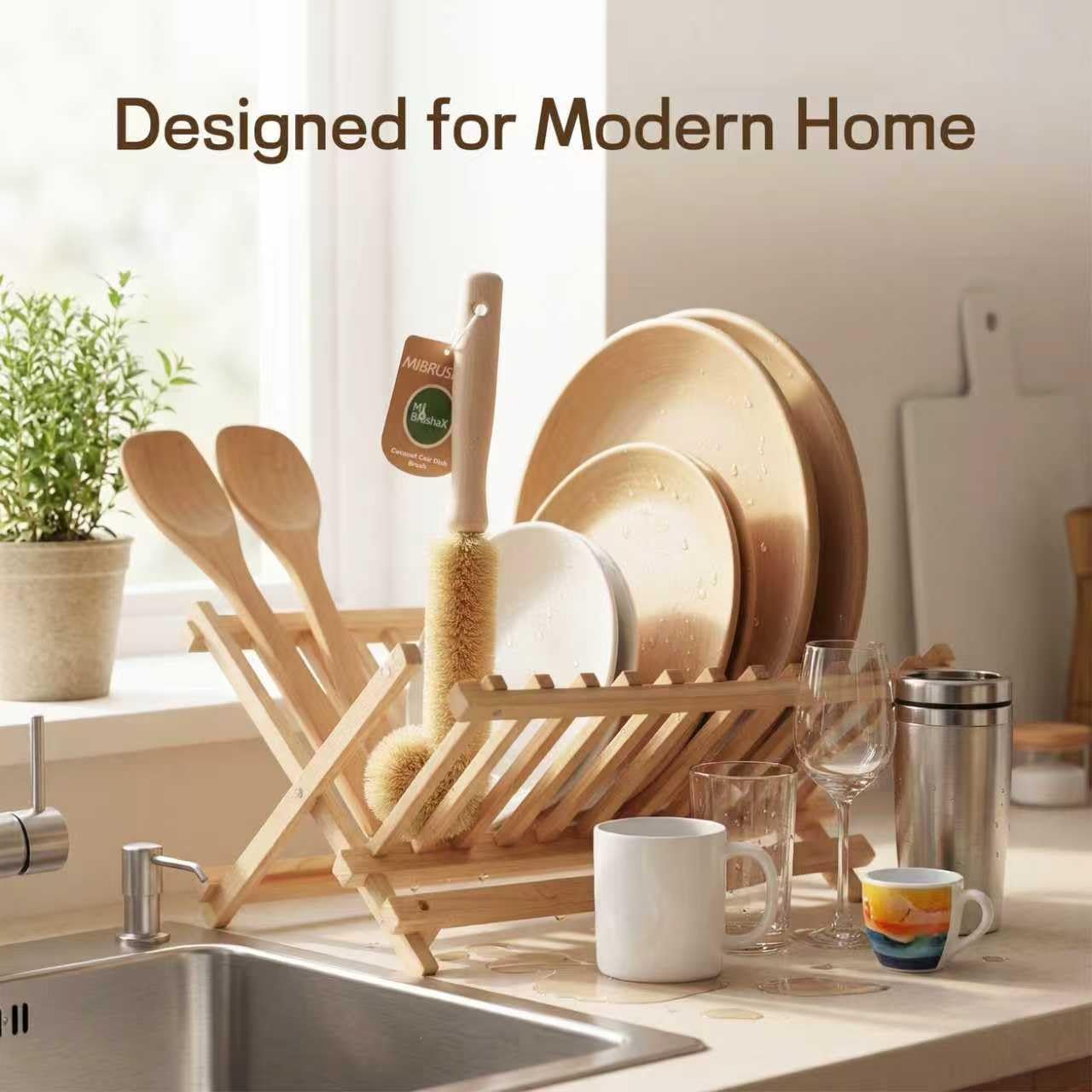MI BRUSHAX Bottle Brush & Dish Scrubber Set