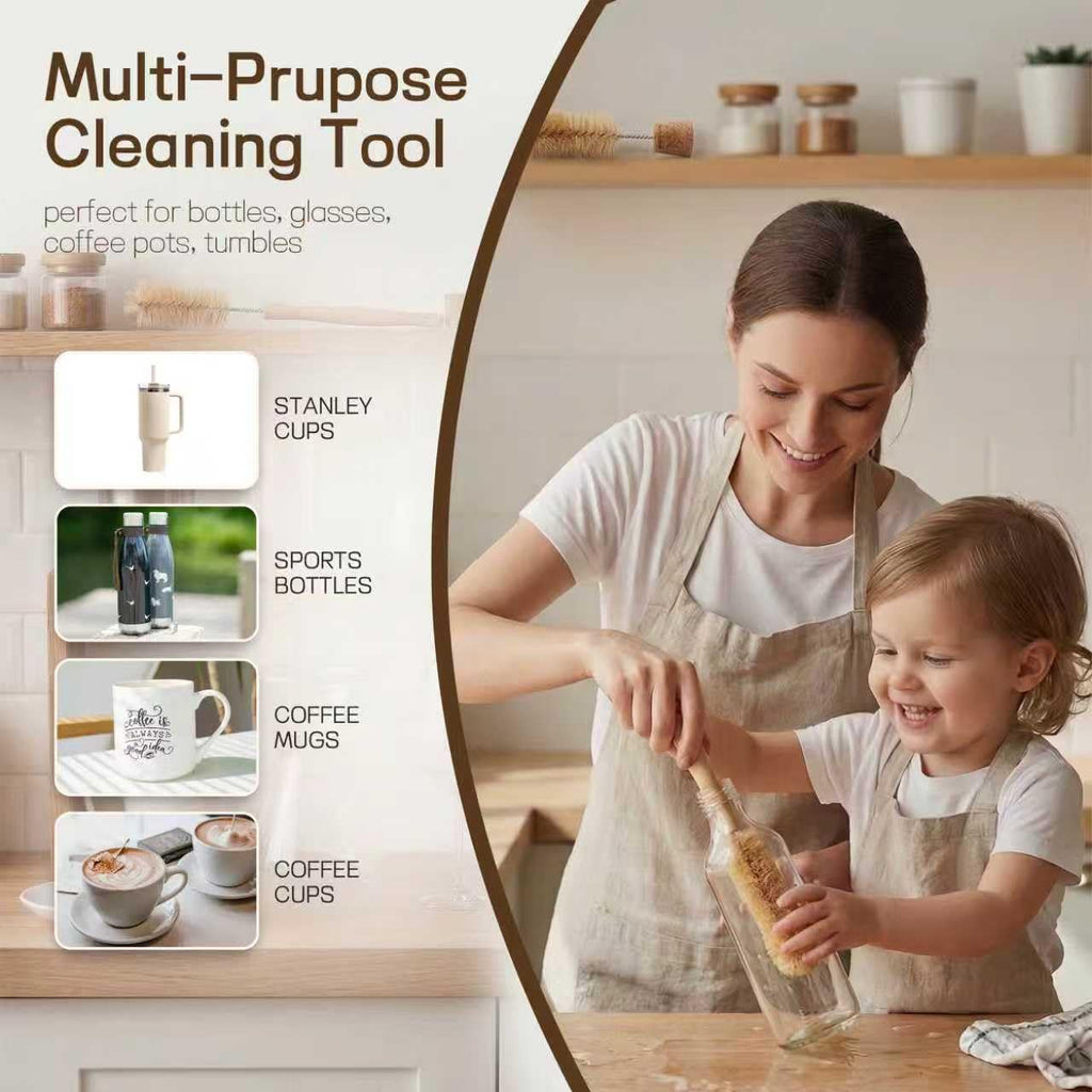 MI BRUSHAX Bottle Brush & Dish Scrubber Set