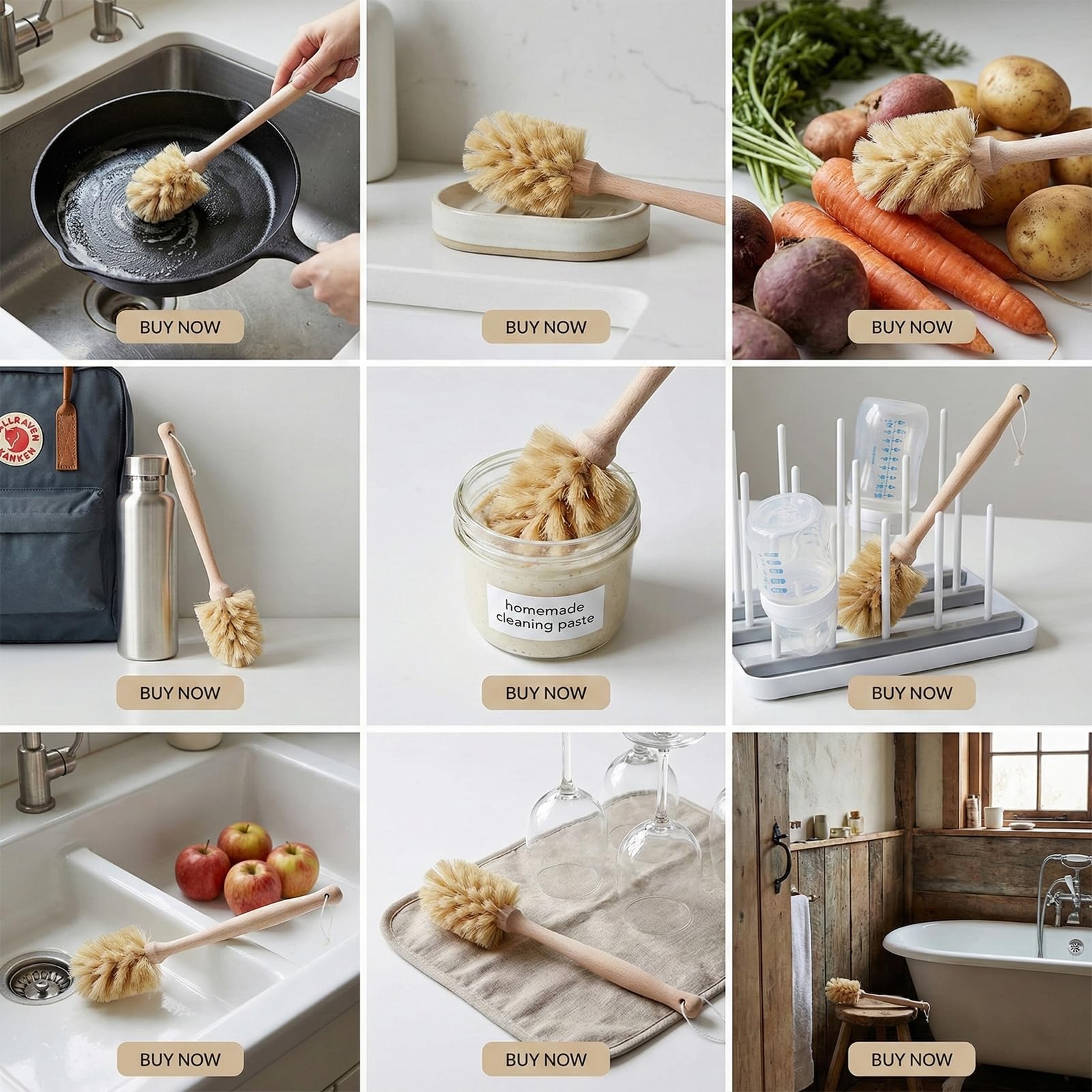 MI BRUSHAX 2-Piece Kitchen Brush Set