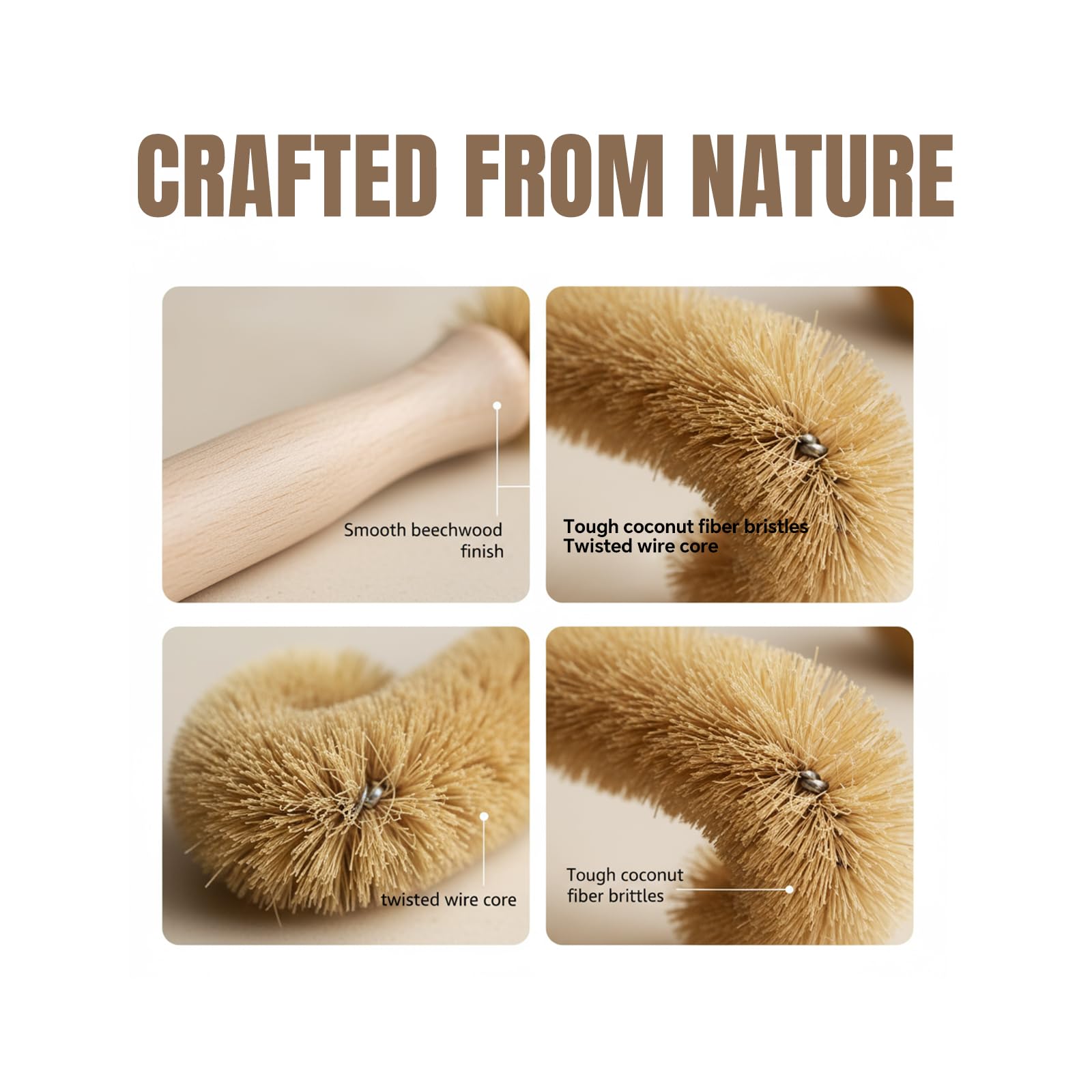 MI BRUSHAX Bottle Brush & Dish Scrubber Set
