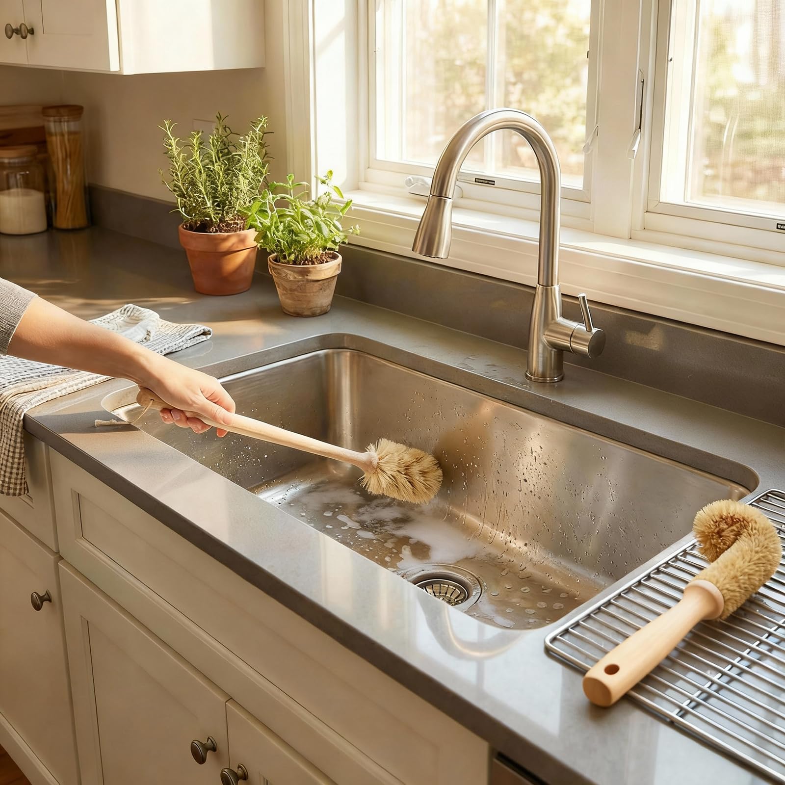 MI BRUSHAX 2-Piece Kitchen Brush Set