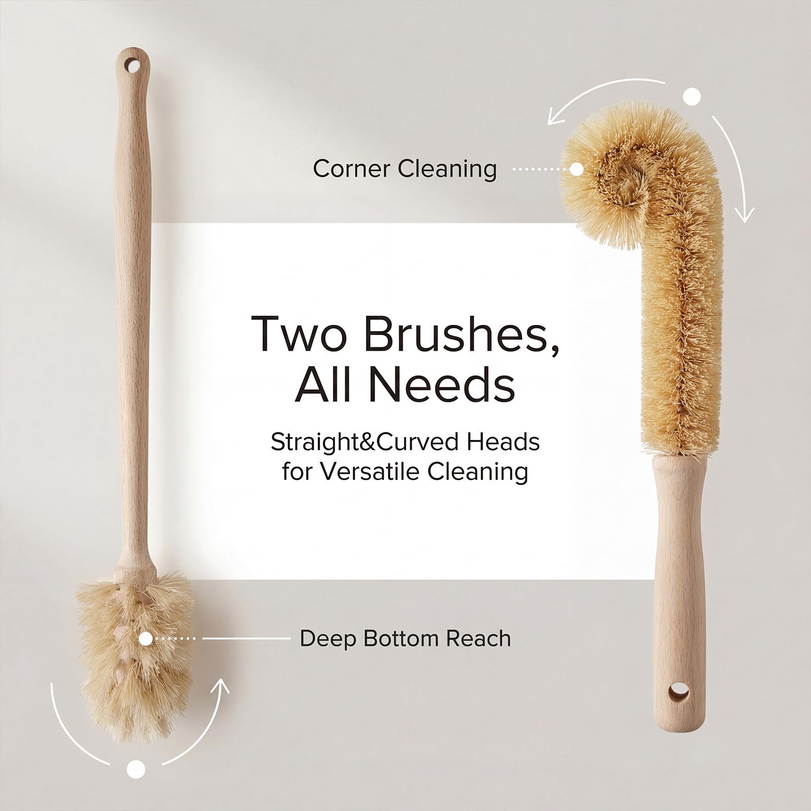 MI BRUSHAX Bottle Brush & Dish Scrubber Set