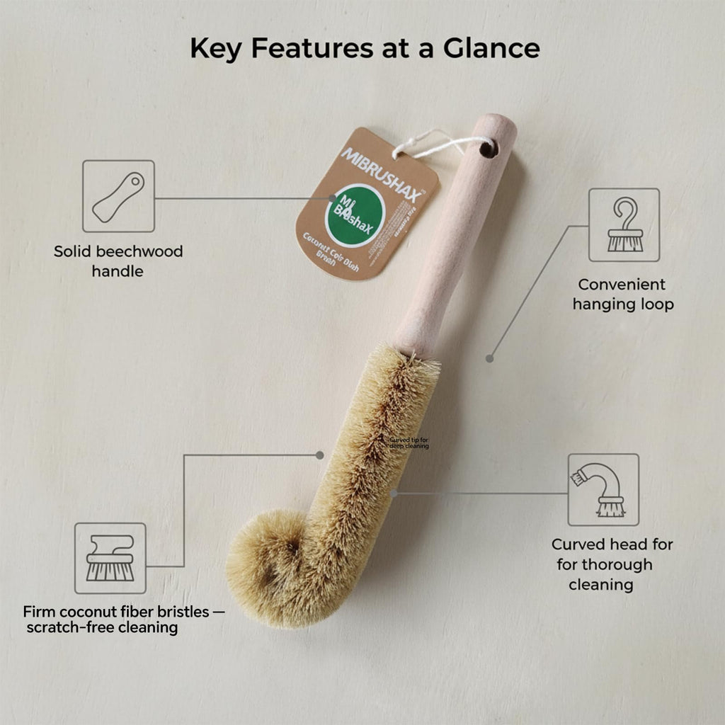 MI BRUSHAX Bottle Brush & Dish Scrubber Set