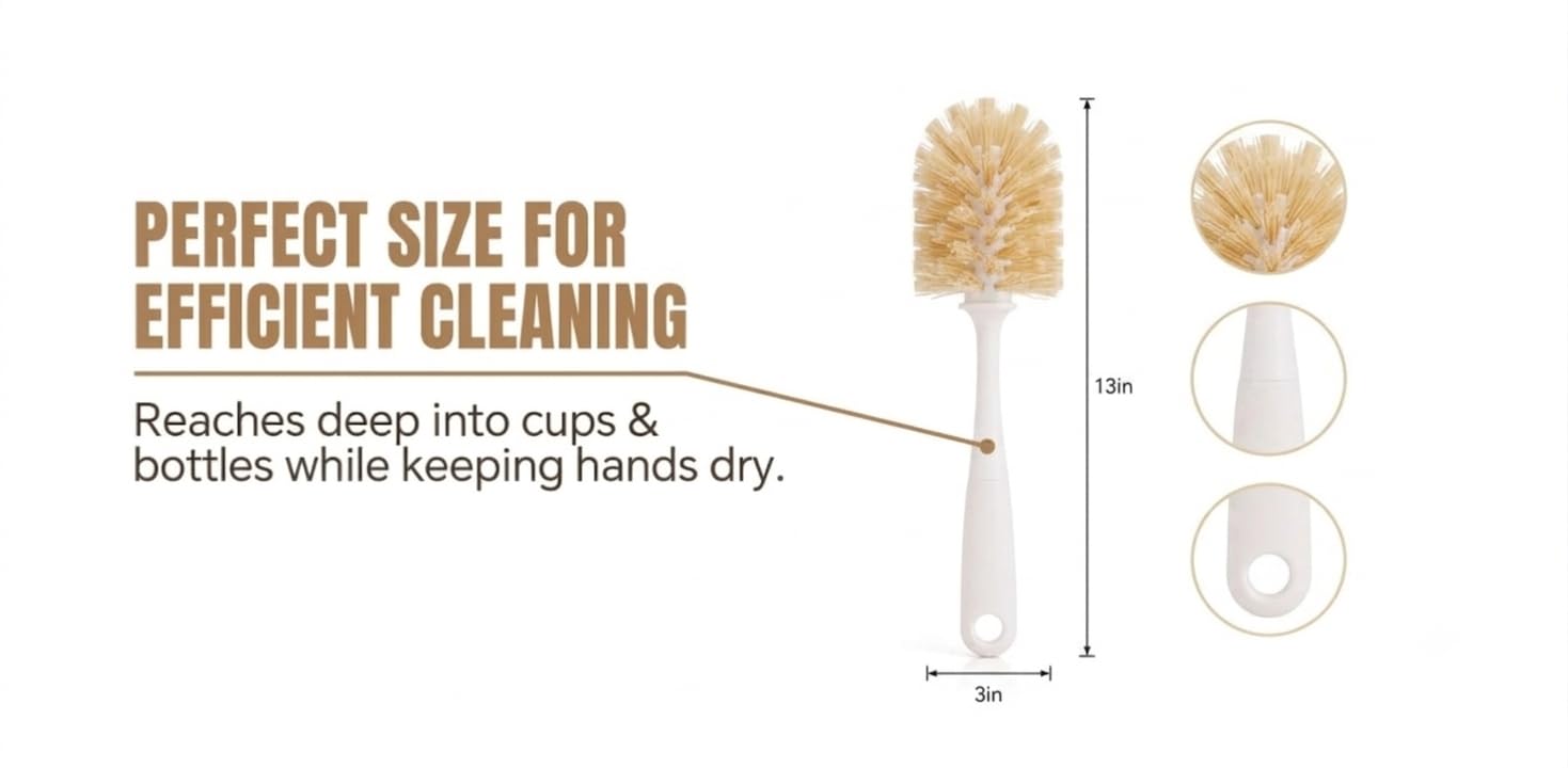 MI BRUSHAX Bottle Brush & Dish Scrubber Set